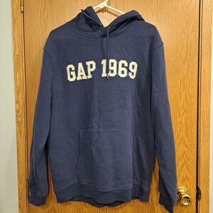 GAP Men's Navy Hoodie with Logo
